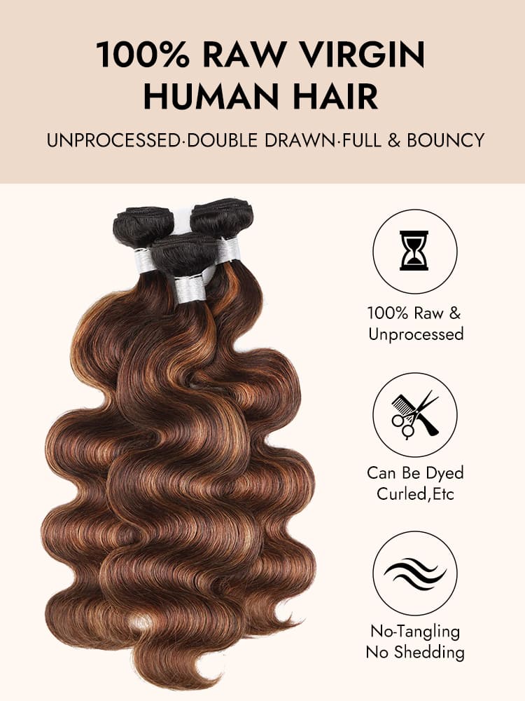 Balayage Highlight Body Wave